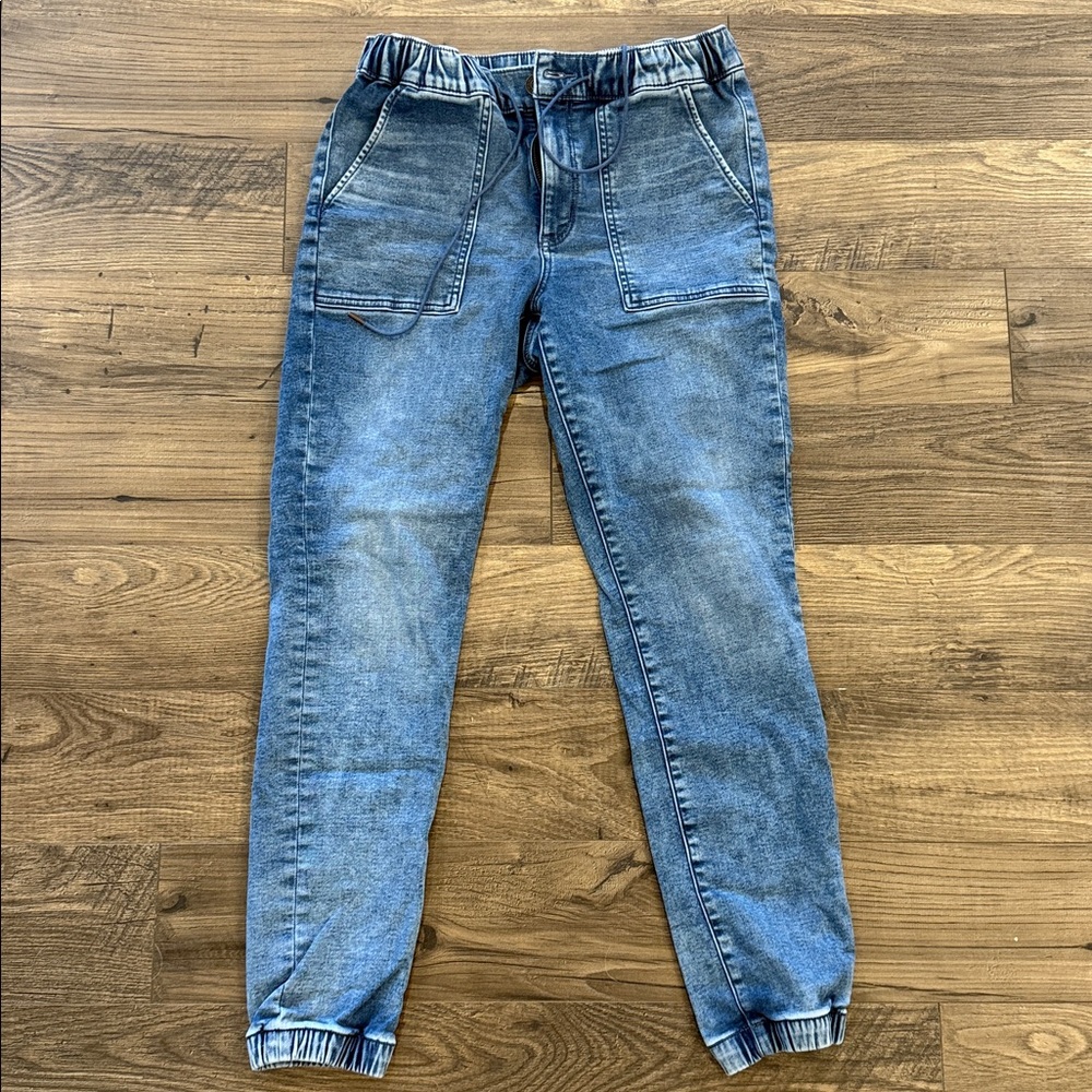 American Eagle Outfitters Blue Denim Joggers